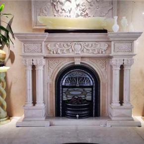 Custom Marble Fireplace Surround
