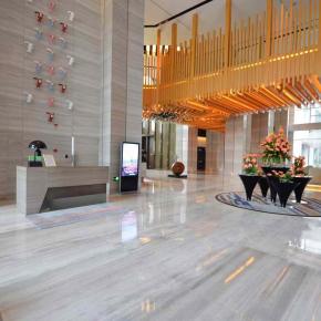 White Wood Grain Marble Beige Marble Polished Floor Tile