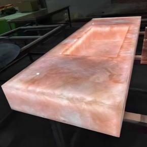 Pink Quartzite Backlit Vanity Tops