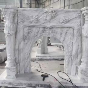 Sculptured Fireplace