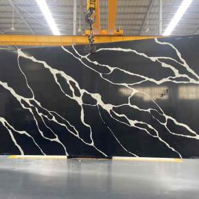Luxurious Black Calacatta Quartz | Engineered Stone