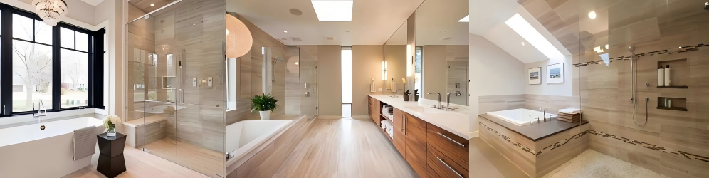 White Wood Grain Marble Floor Tiles