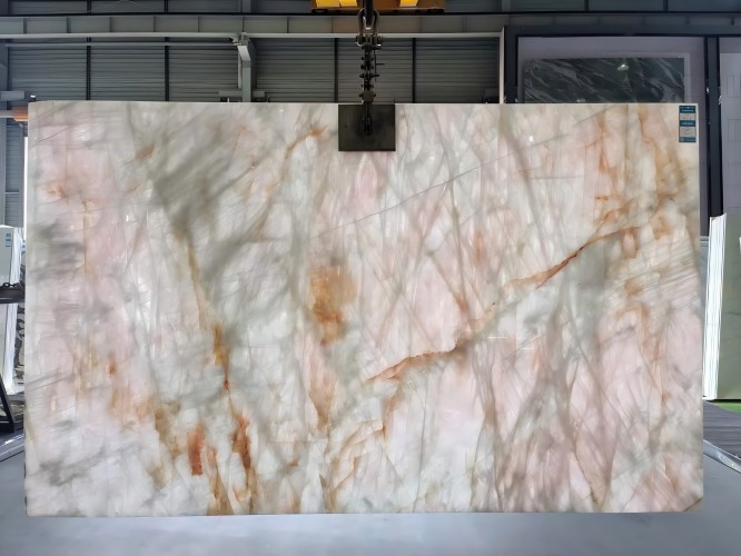 luxury-cristallo-rosa-quartzite-backlit-slabs